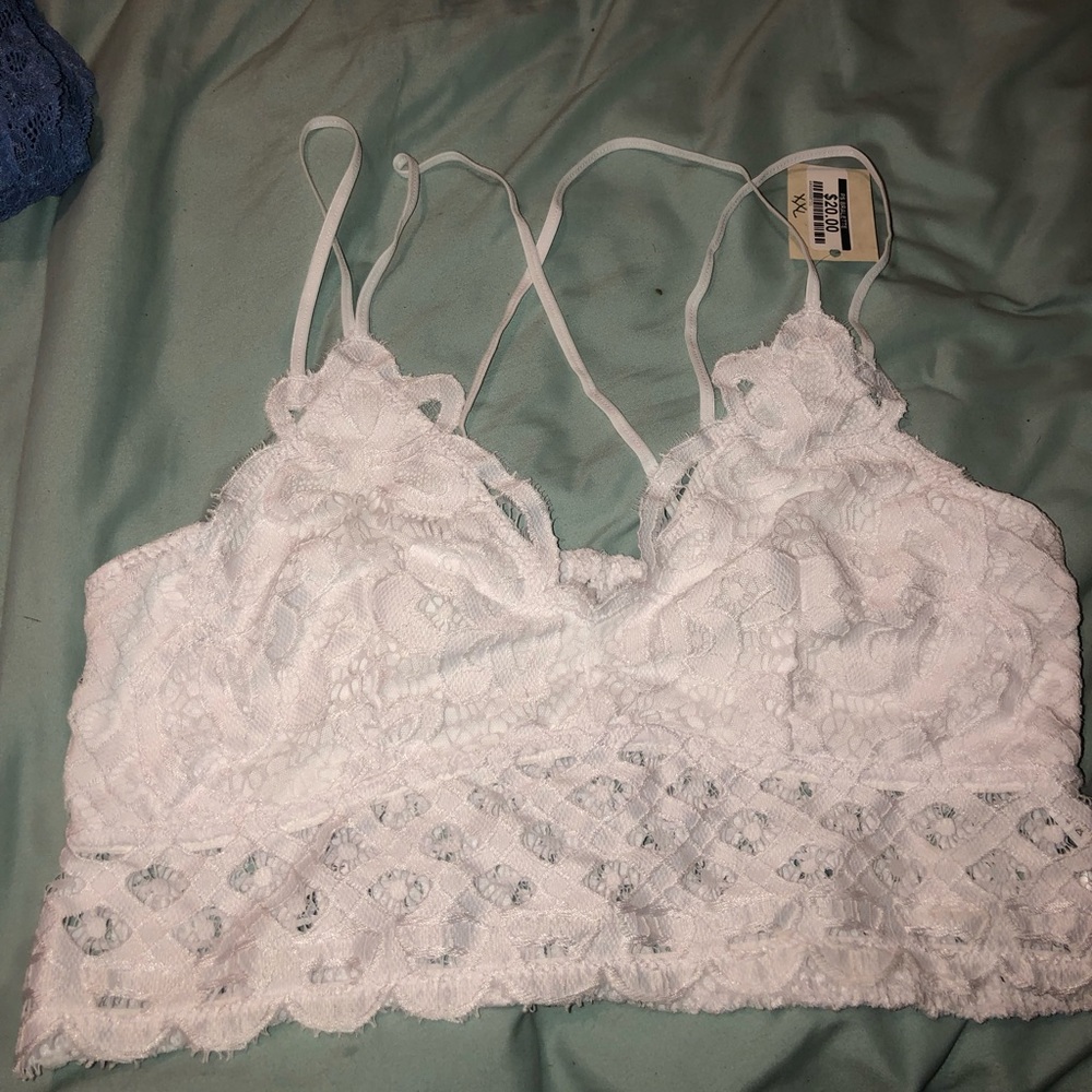 White brawl bralette